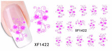 Load image into Gallery viewer, 1 Sheet 2017 Top Sell Flower Bows Etc Water Transfer Sticker Nail Art Decals Nails Wraps Temporary Tattoos Watermark Nail Tools