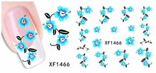 Load image into Gallery viewer, 1 Sheet 2017 Top Sell Flower Bows Etc Water Transfer Sticker Nail Art Decals Nails Wraps Temporary Tattoos Watermark Nail Tools