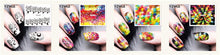 Load image into Gallery viewer, 1 Sheet 2017 Top Sell Flower Bows Etc Water Transfer Sticker Nail Art Decals Nails Wraps Temporary Tattoos Watermark Nail Tools