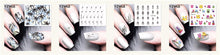 Load image into Gallery viewer, 1 Sheet 2017 Top Sell Flower Bows Etc Water Transfer Sticker Nail Art Decals Nails Wraps Temporary Tattoos Watermark Nail Tools